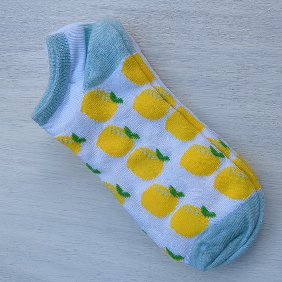 NWT Jacques Moret 3 Pair No Show Lemon Socks - Picture 3 of 7